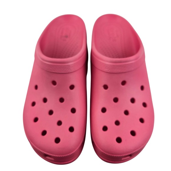 Crocs Classic Siren Platform Clogs Hyper Pink Womens 12 Mens 10 High Heel Mule - Picture 6 of 12